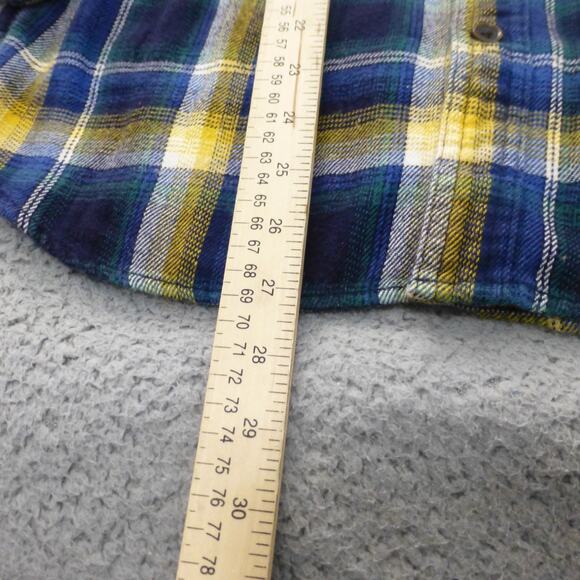 Gap Pendleton Shirt Mens Small Flannel Button Up Plaid Outdoor Blue Long Sleeve - Picture 9 of 10